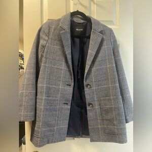 Madewell oversized plaid blazer
